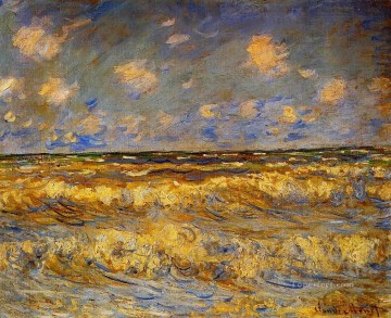  Claude Pintura - Mar agitado Claude Monet